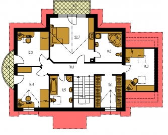 Mirror image | Floor plan of second floor - PREMIER 191